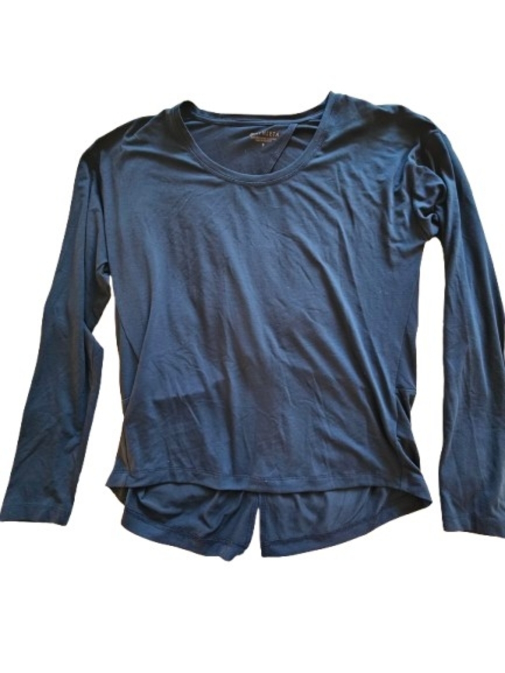 Athleta Navy Long-Sleeve Crew Tee